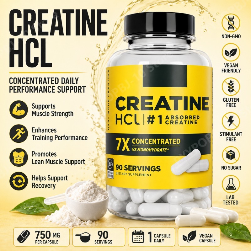 Nutrition Of Fitness - Creatina HCl 750mg 90 Capsule Supporto