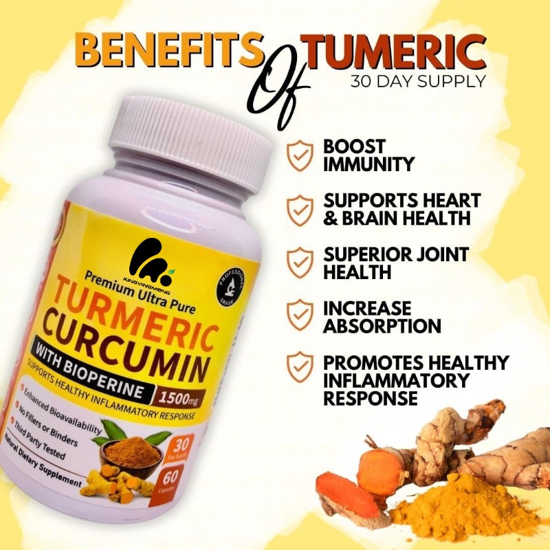 Turmeric Curcumin Capsule - Integratore Naturale di Curcuma, Curcumina e