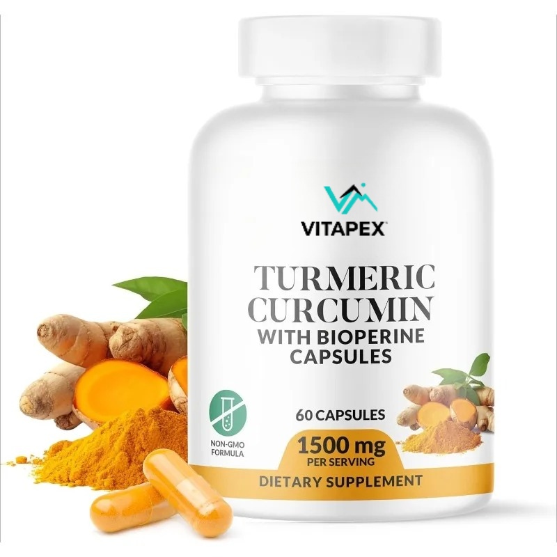 Turmeric Curcumin Capsule - Curcuma Curcuma e BioPerine 1500mg -